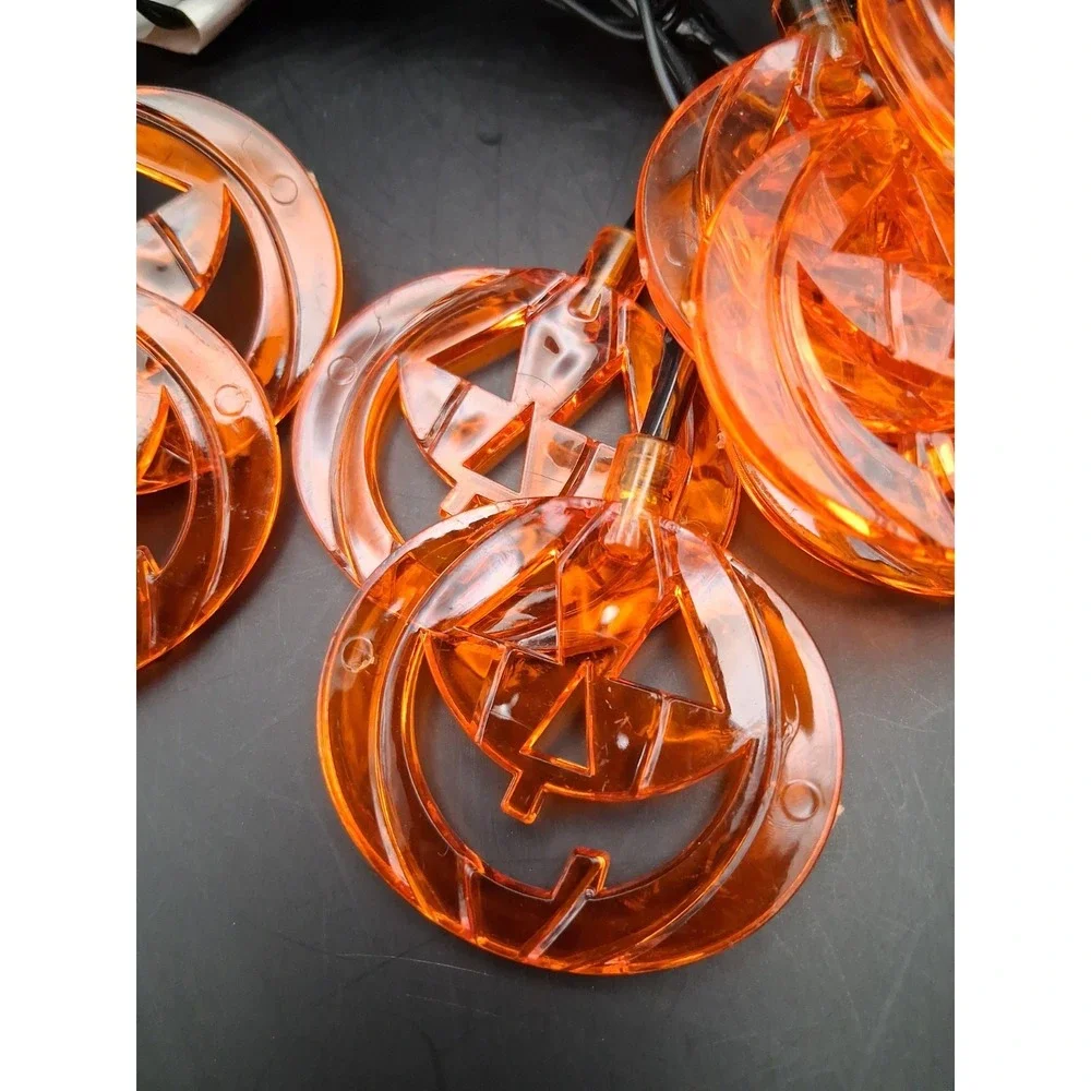 3 Set Bundle Halloween Jack-'O-Lantern, Mini Pumpkin & Orange String Lights READ